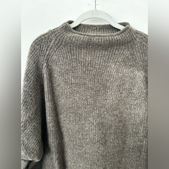 For The Republic brown knitted mock neck sweater. Size small. - Picture 7 of 7